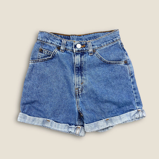 Girls Levi’s denim short with fold