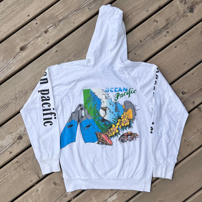 1983 Kids Ocean Pacific long sleeve with Hood Tshirt