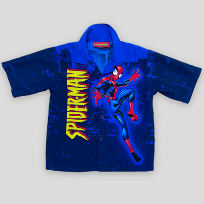 2003 スパイダーマン キャンプ シャツ