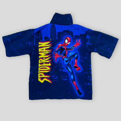 2003 スパイダーマン キャンプ シャツ